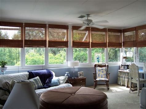 Check out our ceiling blinds selection for the very best in unique or custom, handmade pieces from our curtains & window treatments shops. Sunroom with a lot of windows...window treatments | Small ...