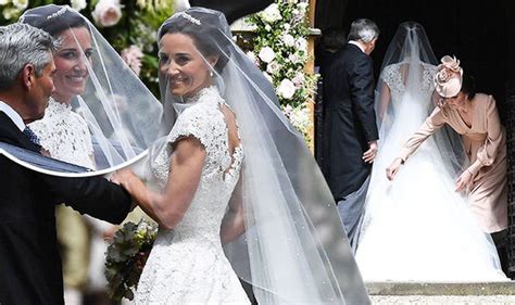 Pippa Middleton Wedding Kate Fixes Dress At St Marks Church Royal