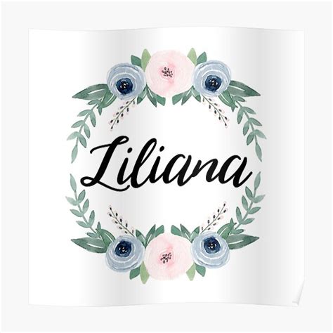 Liliana Poster For Sale By Alexaferragamo Redbubble