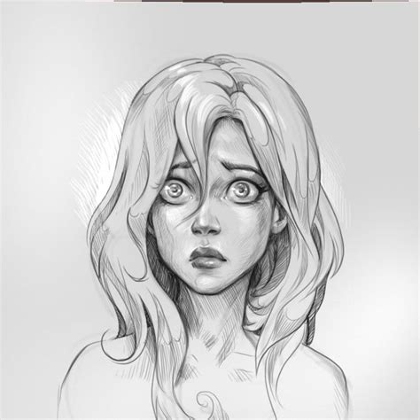 Embarrassed Sketch Anna Anikeyka On ArtStation At Https Artstation Com Artwork YXxW