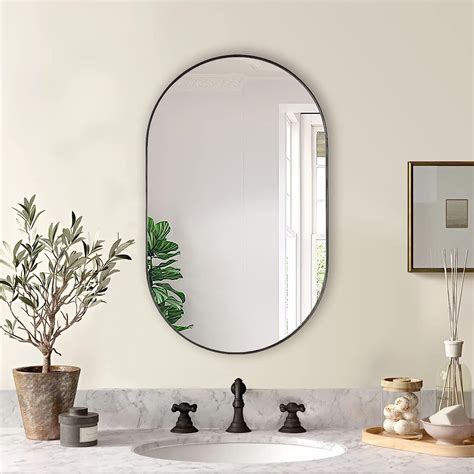 Andy Star Black Oval Mirror 20x33 Oval Mirrors For