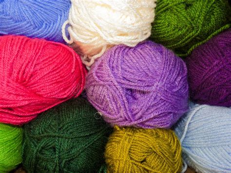 Colorful Wool Wool Wall For Crochet Stock Image Image Of Color