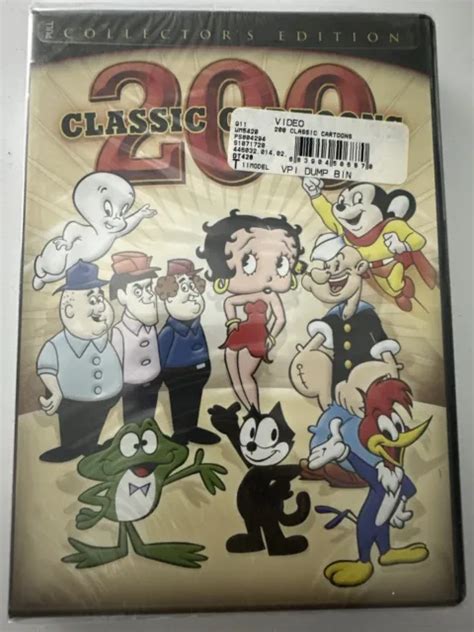 200 Classic Cartoons 4 Disc Set Collectors Edition Brand New