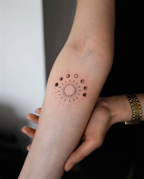 Little Tattoos Shared A Post On Instagram “sun Moon Phases By