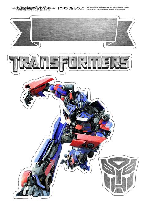 Transformers Free Printable Cake Toppers Oh My Fiesta For Geeks
