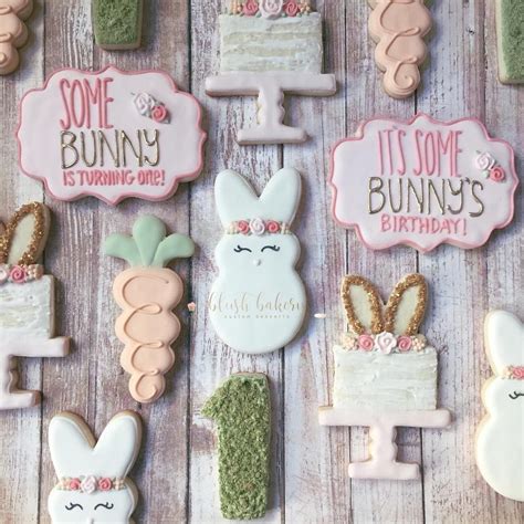Easter Birthday Party First Birthday Cookies 1st Birthday Party For