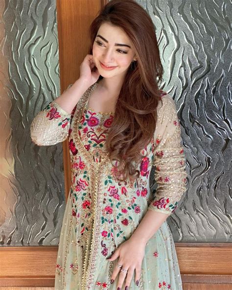 Nawal Saeed Looks Breathtaking In Dazzling Floral Pishwas Pictures Lens