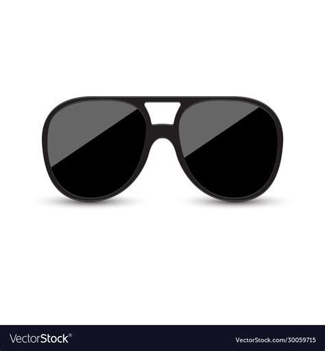 Realistic Sunglasses On Background Royalty Free Vector Image