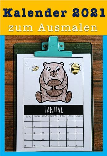 Im folgendem können sie unsere kalender 2021 zum ausdrucken kostenlos herunterladen. Kalender 2021 - zum Ausmalen (Kindergarten + Grundschule ...