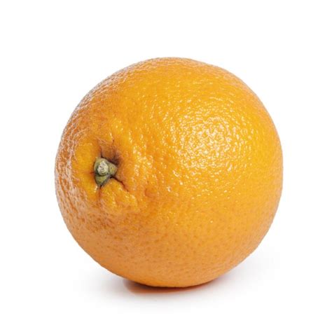 Premium Photo Fresh Single Orange Fruit Isolated