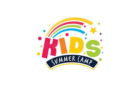 Illustration Vector Graphic Of Kids Summer Camp Colour Full Logo Design