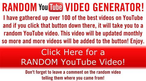 Random Youtube Video Generator Youtube