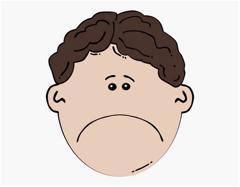 Depressed Face Cliparts Sad Boy Face Clipart Transparent Cartoon