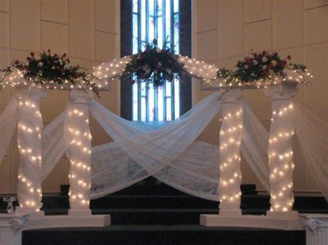 Image Result For How To Make Lighted Wedding Columns Homemade Wedding