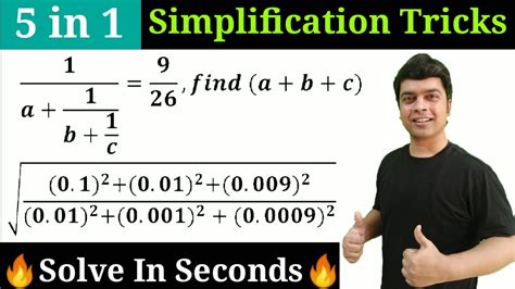 5 In 1 Simplification Trick Maths Trick Imran Sir Maths Youtube