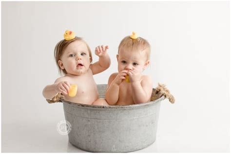 Twins Cake Smash First Birthday Orange County Newborn Photographer