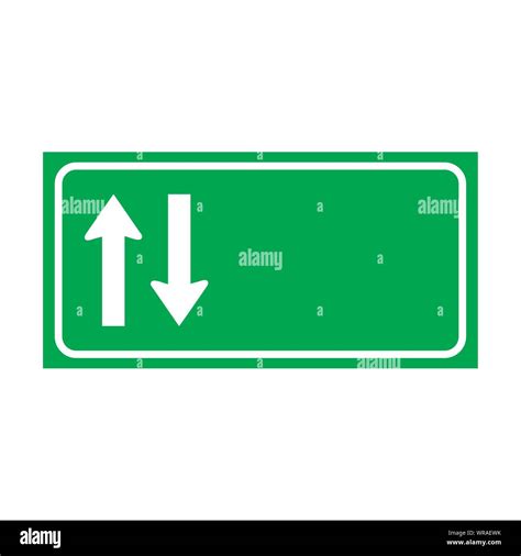 Two Way Road Sign Vector Stock Vector Image And Art Alamy