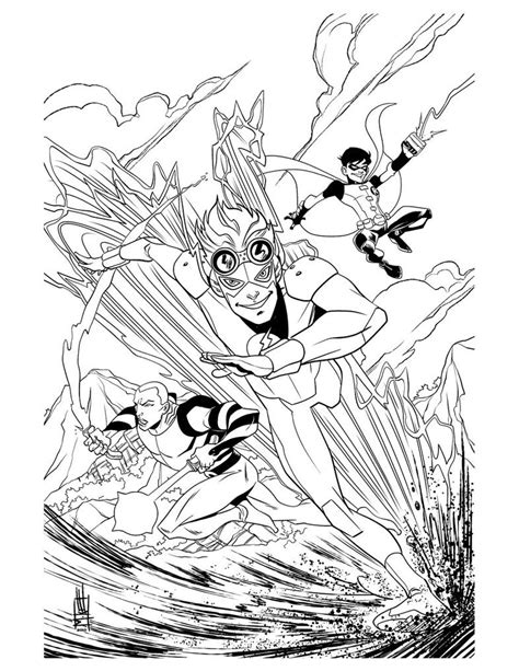 Justice League Coloring Pages Young Justice