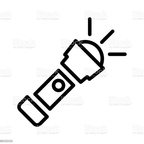 Torchlight Icon Stock Illustration Download Image Now Icon Bright
