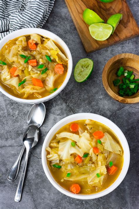 It all started with the fresh cabbage. This Vegan Cabbage Soup recipe is warm, hearty and ...