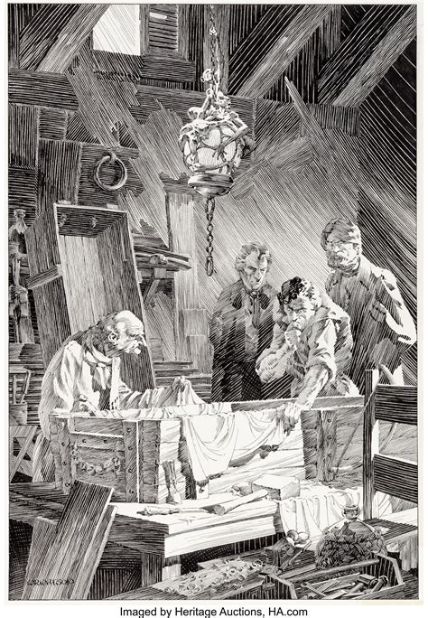 Bernie Wrightson Frankenstein Page 154 Illustration Original Art Lot