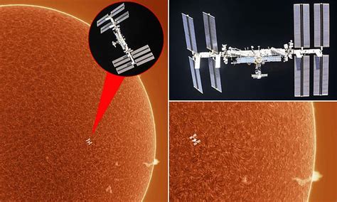 Astrophotographer Captures Shot Of The International Space Station As It Passes Across The Sun