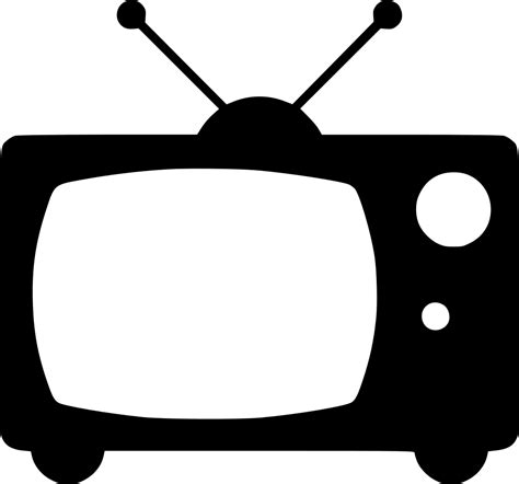 Television Black And White Old Tv Icon Clipart Full Size Clipart