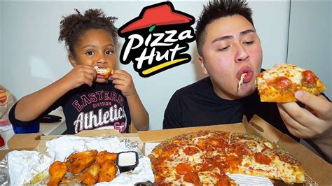 Pizza Hut And Wings Mukbang Youtube