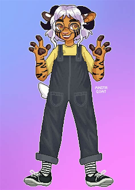 🧡 Overalls 🧡 Pixel Doll Commission For Sleuthf00t💜 Rfurry