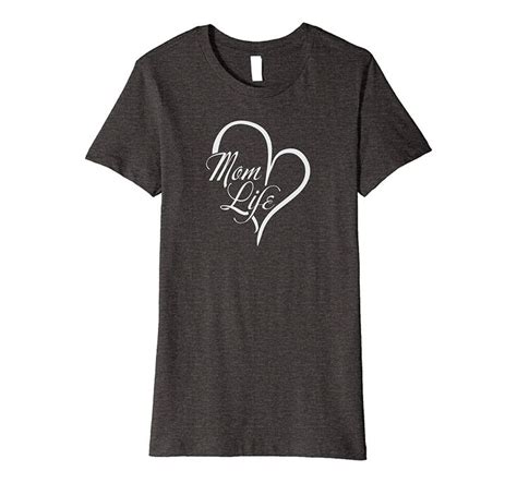 cute trendy mom life heart shirt dark heather blue shirt trendy mom heart shirt branded t