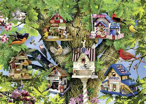 Bird Village By Lori Schory 1000pcs Puzzle Hobbies N Games