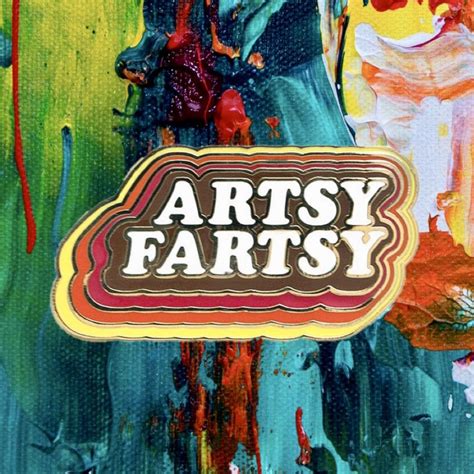 An Abstract Painting With The Words Artsy Farsy On It
