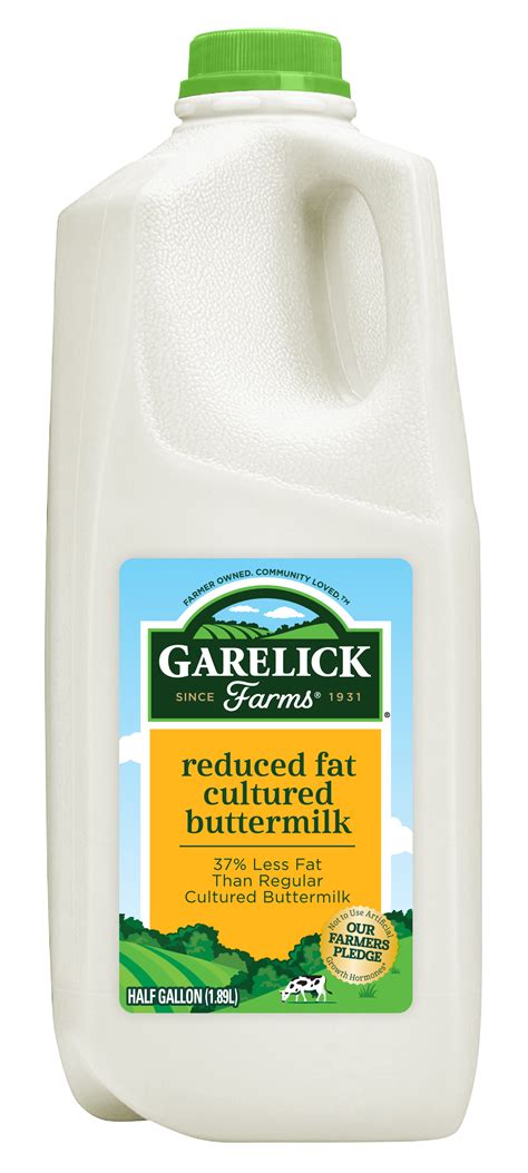 Reduced Fat Buttermilk Plastic Half Gallon Garelick Farms®