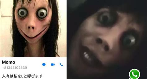 WhatsApp se contactó por videollamada con Momo y esto le apareció