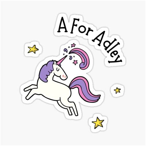 A For Adley Kids Tshirt A For Adley Funny Games Toys Sticker