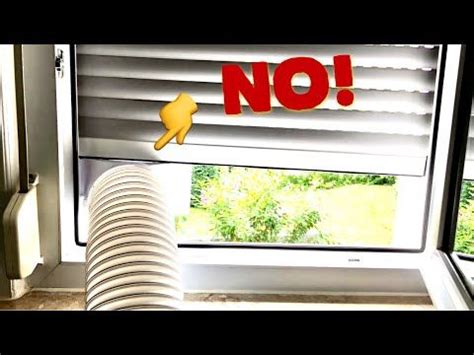Eine klimaanlage schafft im auto und daheim willkommene abkühlung. Super! Abluftschlauch Fensterdurchführung Rollo ...