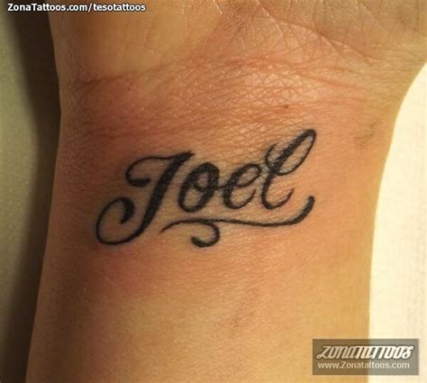 Tatuaje De Letras Nombres Joel