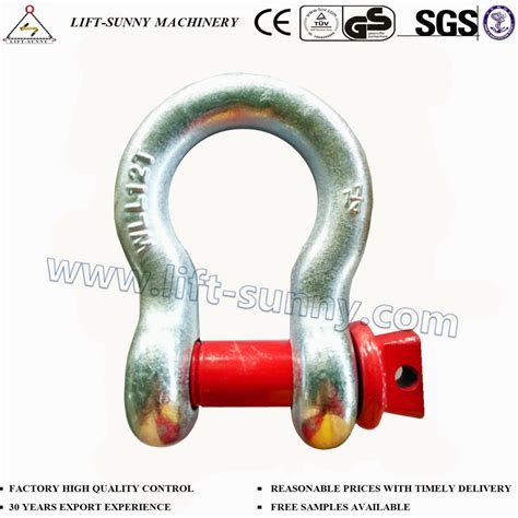 1 1 4 G209 Us Type Drop Forged Screw Red Pin Anchor Shackles China Bow Shackle And Chain Shackle