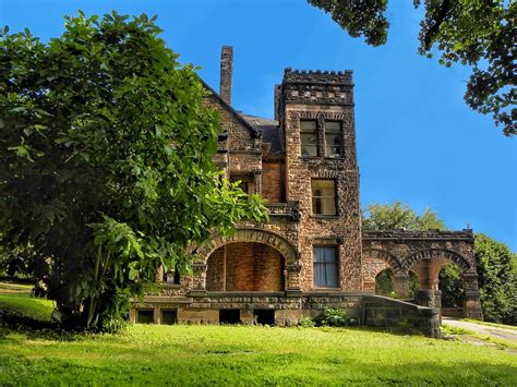 Sharon Pa ~ Victorian Stone Mansion On The Hill ~ Abandone Flickr