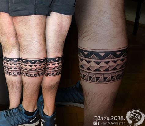 Polynesian Leg Bandzentattoozagreb Leg
