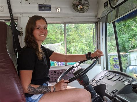 Turning A School Bus Into Home Sweet Home Local Woman Escapes The Rent Economy For A Home On