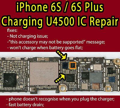 Here is iphone6 charging or u2ic. iPhone 6S 6S Plus U4500 U2 IC USB Not Charging IC Draining ...