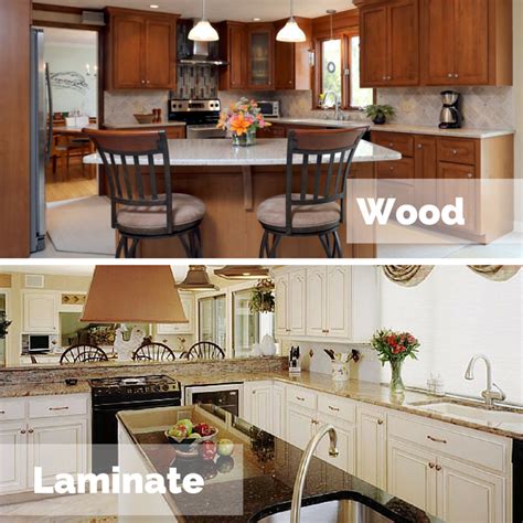 Doors and drawer fronts are replaced to match or complement the new veneer. Which is Better for Cabinet Refacing: Laminate or Wood?