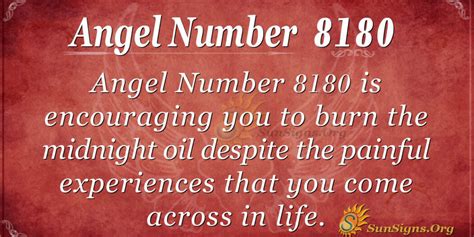 Angel Number 8180 Meaning Focus On Succeeding Sunsignsorg