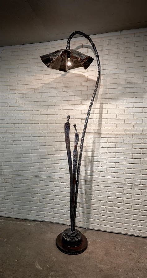 Wrought Iron Floor Lamp Bl37 Bc Blacksmith