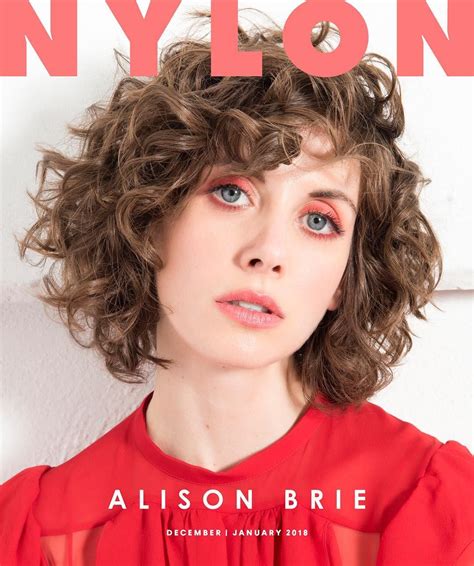 Alison Brie Rockin Retro Curls Red Eyeshadow Alison Brie Nylons