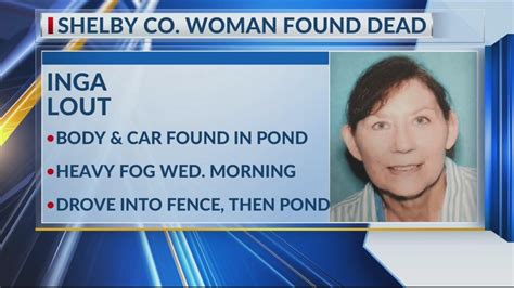 Missing Shelby County Woman Found Dead Car Submerged Underwater Youtube