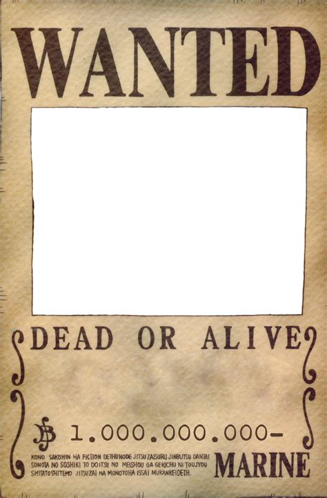 44 Png Wanted Dead Or Alive One Piece Png Agencecormi