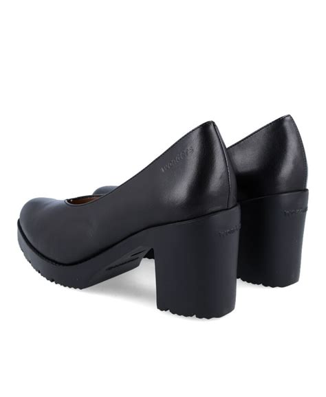Wonders M4520 Womens Heeled Casual Shoe In Black Color