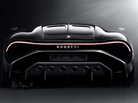 1024x768 2019 Bugatti La Voiture Noire Rear View 1024x768